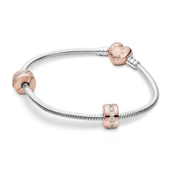 PANDORA B801514-18 HEART CLASP, ICONIC BRACELET GIFT SET SIZE 7.1 Taylors Jewellers Alliston, ON