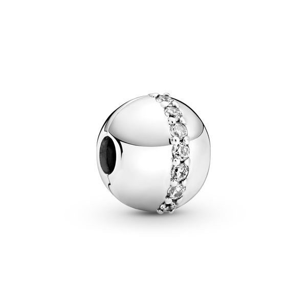 PANDORA 799403C01 STERLING SILVER CLIP WITH CLEAR CUBIC ZIRCONIA Taylors Jewellers Alliston, ON