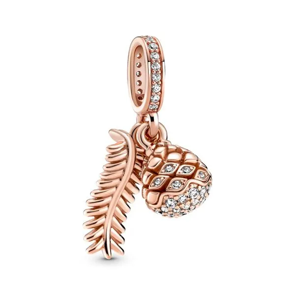 PANDORA 789557C01 Pine Cone Rose Dangle With Clear Cz Taylors Jewellers Alliston, ON