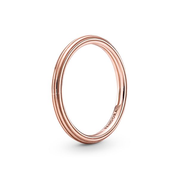 PANDORA 189591C00-52 STERLING SILVER 14K ROSE GOLD-PLATED RING SIZE 52 Taylors Jewellers Alliston, ON