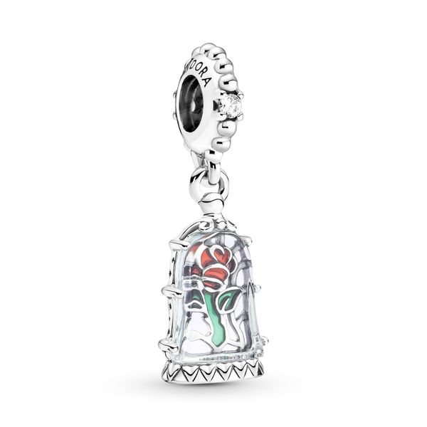 PANDORA 790024C01 DISNEY BEAUTY AND THE BEAST ROSE STERLING SILVER Taylors Jewellers Alliston, ON