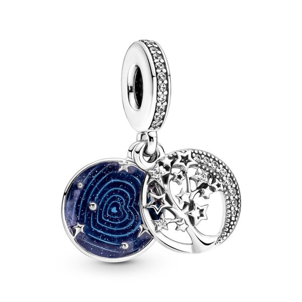 PANDORA 799645C01 Star And Moon Family Tree Sterling Silver Dangle Taylors Jewellers Alliston, ON
