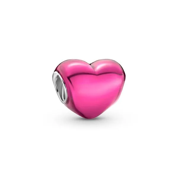 PANDORA 799291C03 Heart sterling silver charm with transparent Taylors Jewellers Alliston, ON