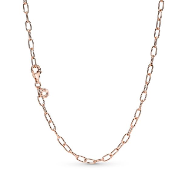 PANDORA 389410C00-50 14k Rose gold-plated link necklace Taylors Jewellers Alliston, ON