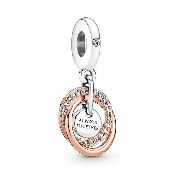 PANDORA 780797C01 Encircled Sterling Silver And 14K Rose Gold-Plating Taylors Jewellers Alliston, ON