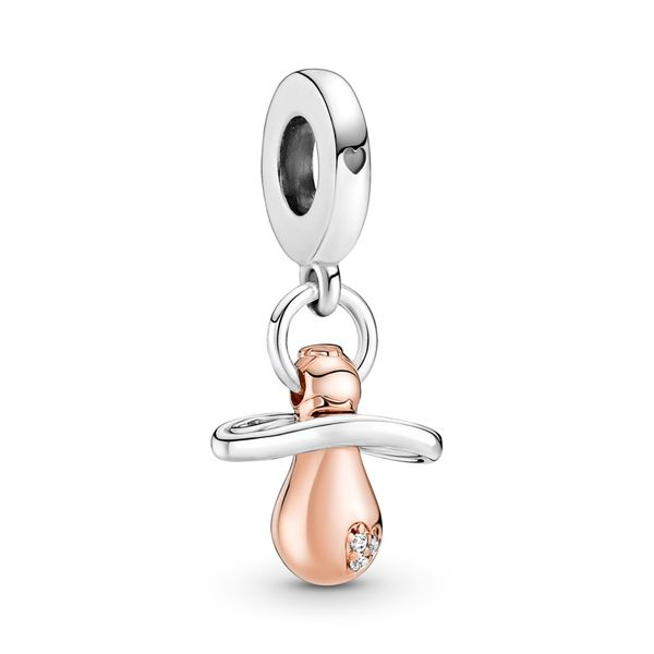 PANDORA 781490C01 Pacifier Sterling Silver And 14K Rose Gold-Plating Taylors Jewellers Alliston, ON