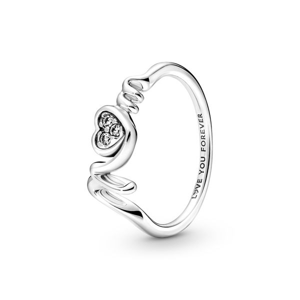 PANDORA 191149C01-50 Mom Sterling Silver Ring With Clear Cubic Zirconia Taylors Jewellers Alliston, ON