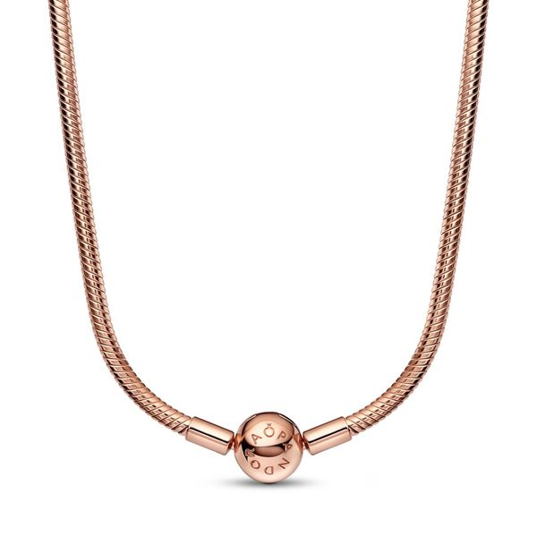 PANDORA 382234C00-50 Snake Chain 14K Rose Gold-Plated Necklace Taylors Jewellers Alliston, ON