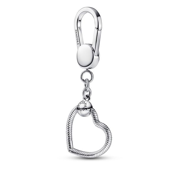 PANDORA 392238C00 Sterling Silver Bag Charm Holder With Small P Taylors Jewellers Alliston, ON
