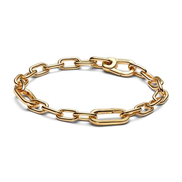PANDORA 569662C00-3 14K Gold-Plated Link Bracelet Size 18 Taylors Jewellers Alliston, ON
