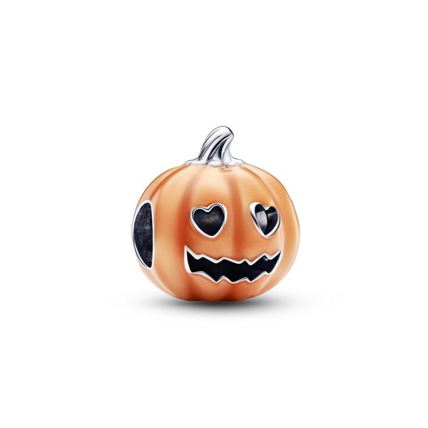 PANDORA 792291C01 Pumpkin Sterling Silver Charm With Glow In The Dark Taylors Jewellers Alliston, ON