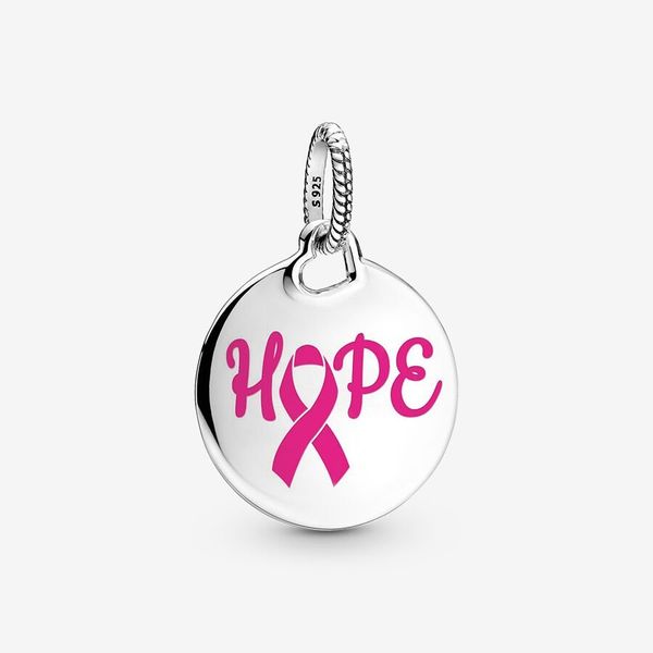PANDORA ENG398610C00_9 Hope Pink Ribbon Pendant Taylors Jewellers Alliston, ON