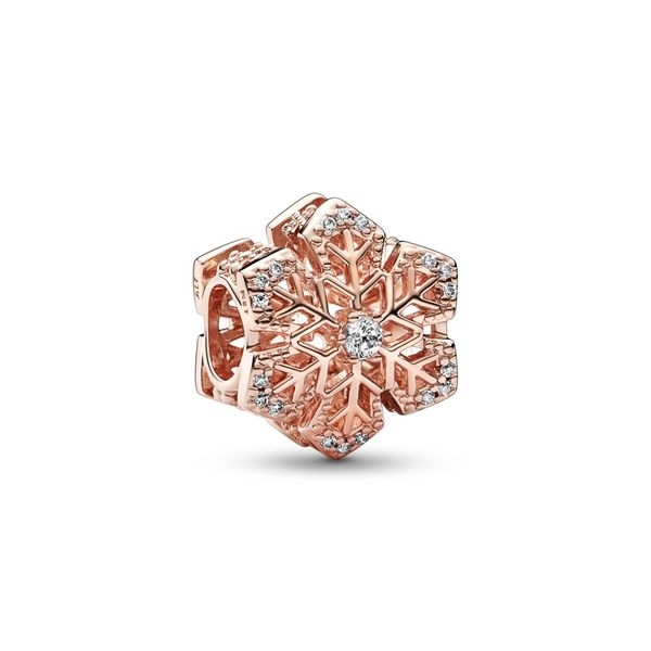 PANDORA 782378C01 Snowflake 14K Rose Gold-Plated Charm Taylors Jewellers Alliston, ON