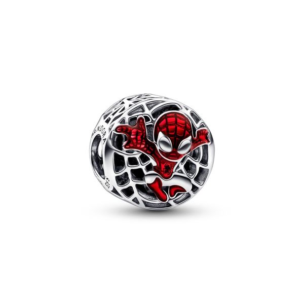 PANDORA 792350C01 Marvel Spider-Man Sterling Silver Charm Taylors Jewellers Alliston, ON