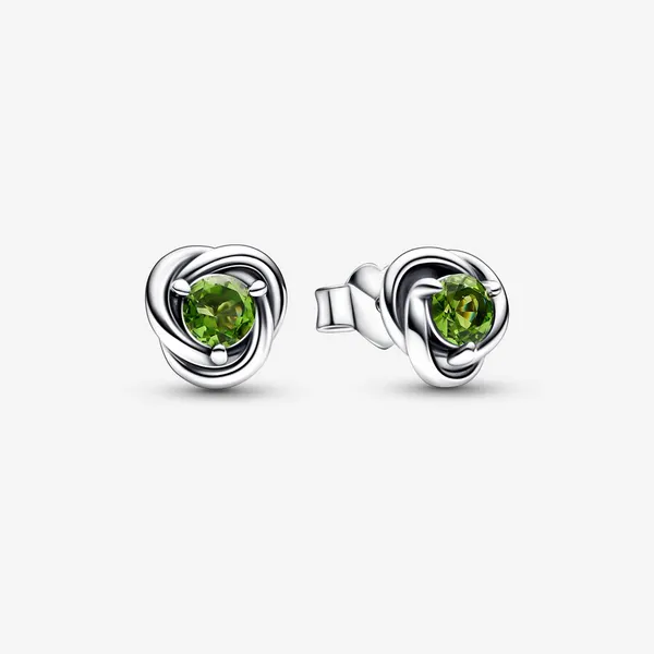 PANDORA 292334C03 August Birthstone Eternity Circle Stud Earrings Taylors Jewellers Alliston, ON