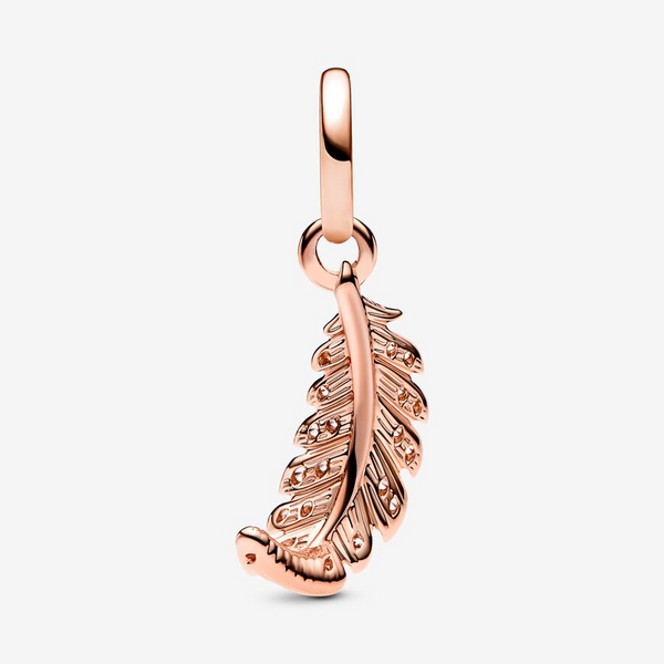 Pandora 782578C01 Floating Curved Feather Dangle Charm Image 2 Taylors Jewellers Alliston, ON