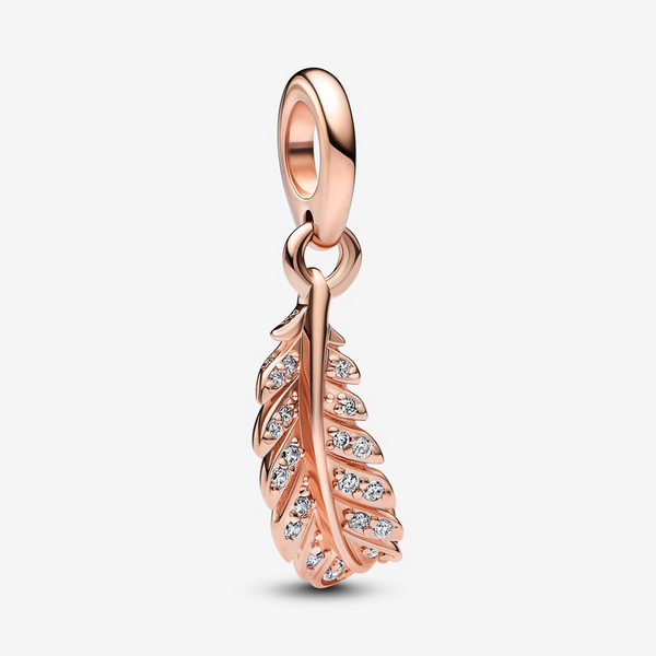 Pandora 782578C01 Floating Curved Feather Dangle Charm Taylors Jewellers Alliston, ON