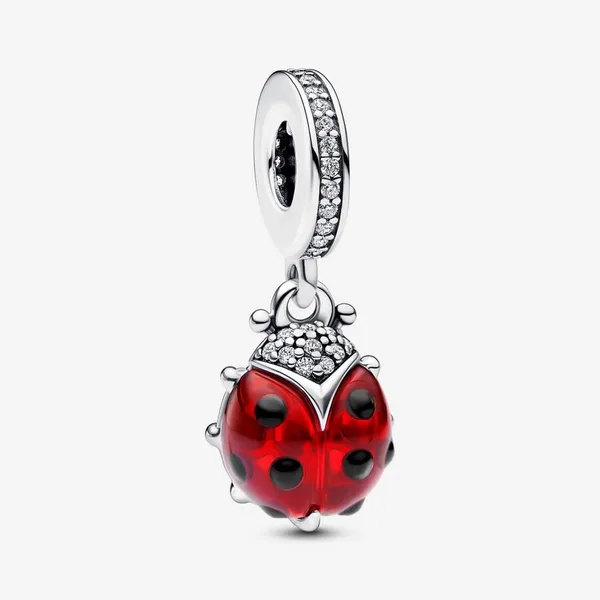 PANDORA 792571C01 Red Ladybird Dangle Charm Taylors Jewellers Alliston, ON