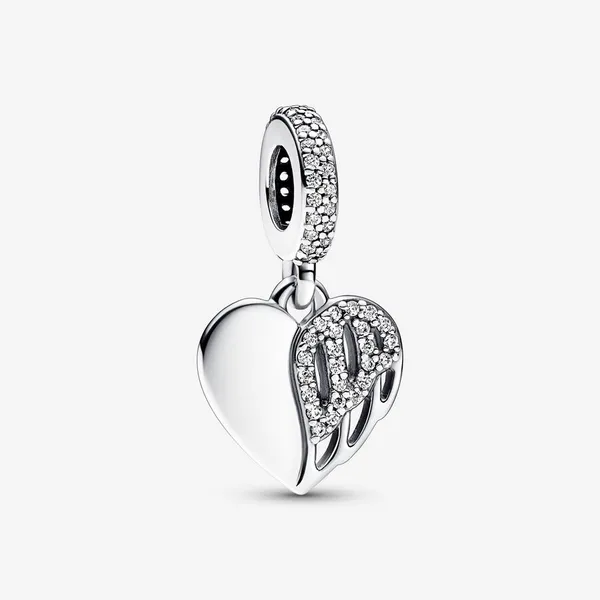 PANDORA 792646C01 Heart & Angel Dangle Charm Taylors Jewellers Alliston, ON