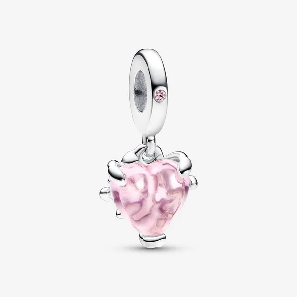 PANDORA 792654C01 Pink Family Tree & Heart Dangle Charm Taylors Jewellers Alliston, ON