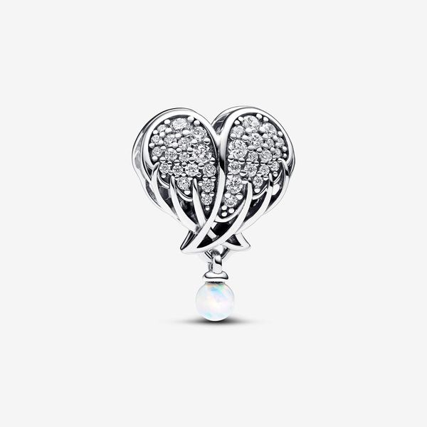 PANDORA 792980C01 Sparkling Angel Wings & Heart Charm Taylors Jewellers Alliston, ON