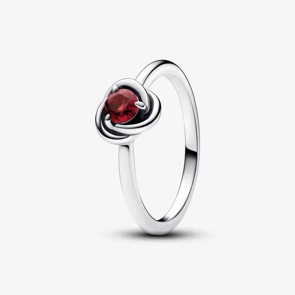 PANDORA 192993C07-54 July True Red Eternity Circle Ring Taylors Jewellers Alliston, ON