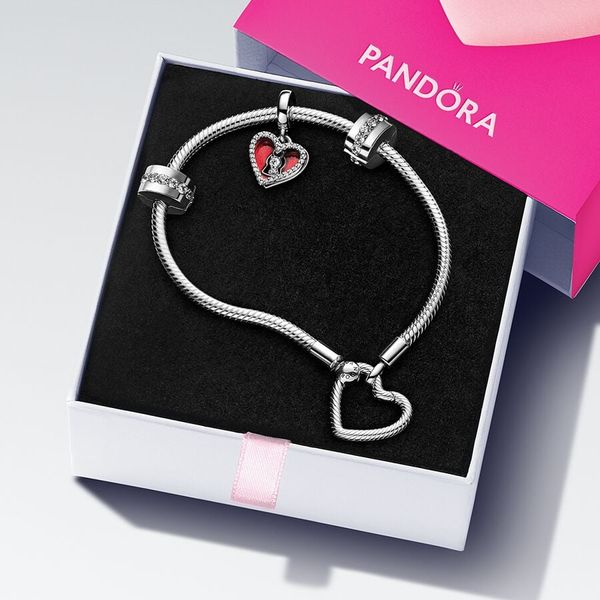 PANDORA B802375 Heart & Keyhole Bracelet Gift Set Taylors Jewellers Alliston, ON