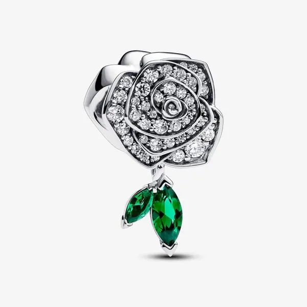PANDORA 793201C01 Sparkling Rose in Bloom Charm Taylors Jewellers Alliston, ON