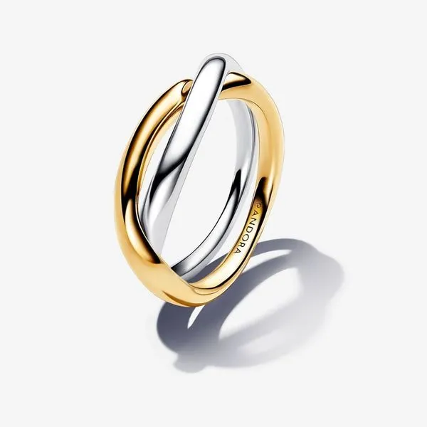 PANDORA 163262C00-54 Two-tone Entwined Bands Ring Taylors Jewellers Alliston, ON