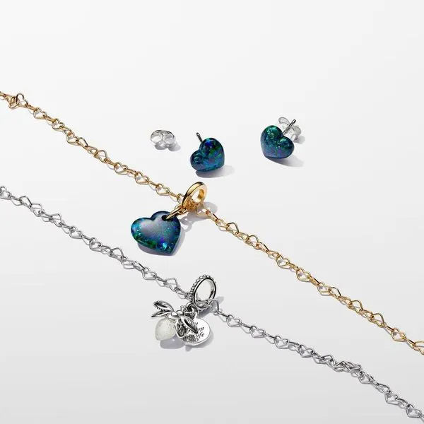 PANDORA 393334C00-45 Linked Hearts Silver Collier Necklace Image 2 Taylors Jewellers Alliston, ON