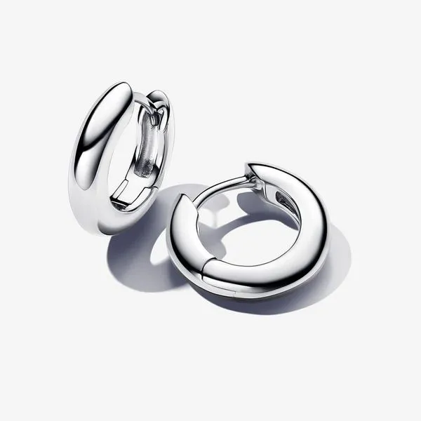 PANDORA 293320C00 Round Hoop Earrings Taylors Jewellers Alliston, ON