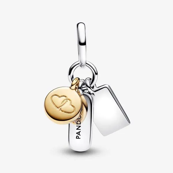 Pandora 763436C01 Friendship Triple Dangle Charm Image 2 Taylors Jewellers Alliston, ON