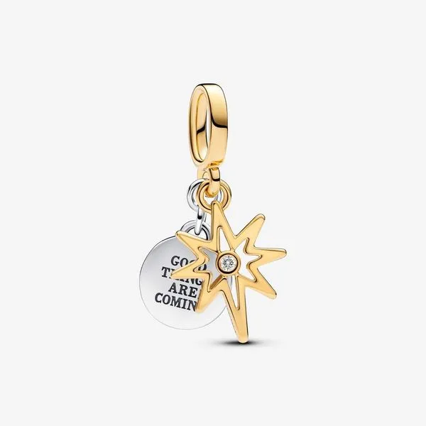 PANDORA 763588C01 Engravable North Star Lab-grown Diamond Dangle Charm Taylors Jewellers Alliston, ON