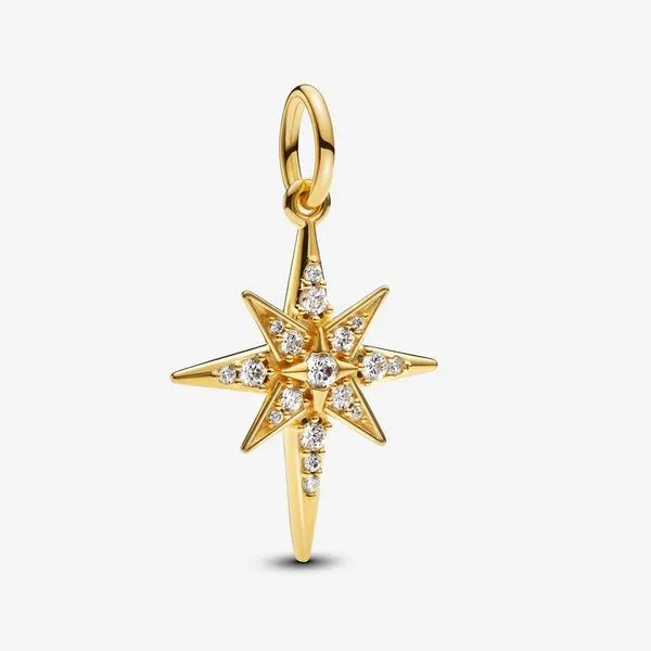 PANDORA 763608C01 Sparkling North Star Dangle Charm Taylors Jewellers Alliston, ON