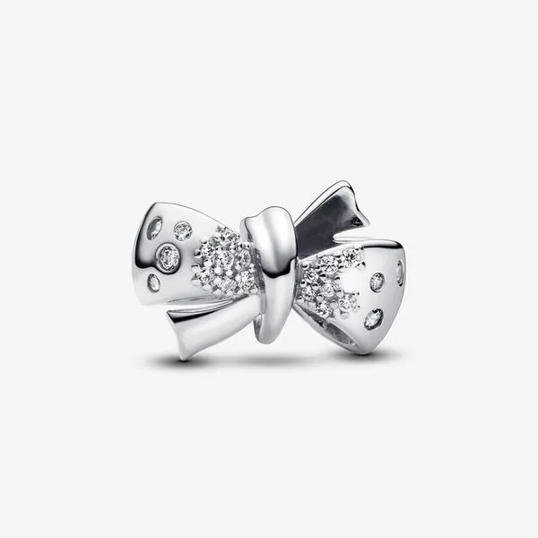 PANDORA 793442C01 Sparkling Bow Charm Taylors Jewellers Alliston, ON