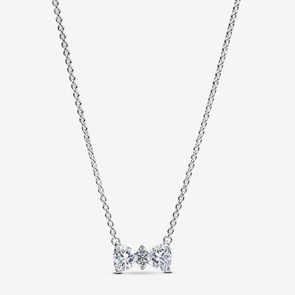 PANDORA 393509C01-45 Sparkling Bow Necklace Taylors Jewellers Alliston, ON