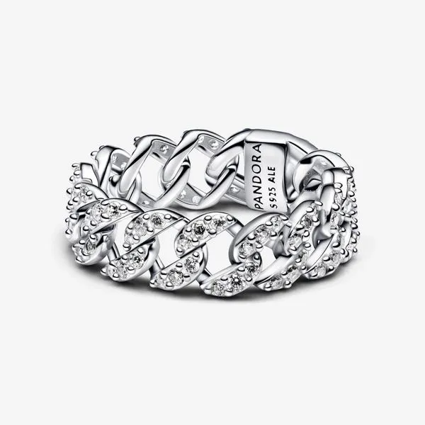 PANDORA 193557C01-54 Pave Cuban Chain Ring Taylors Jewellers Alliston, ON