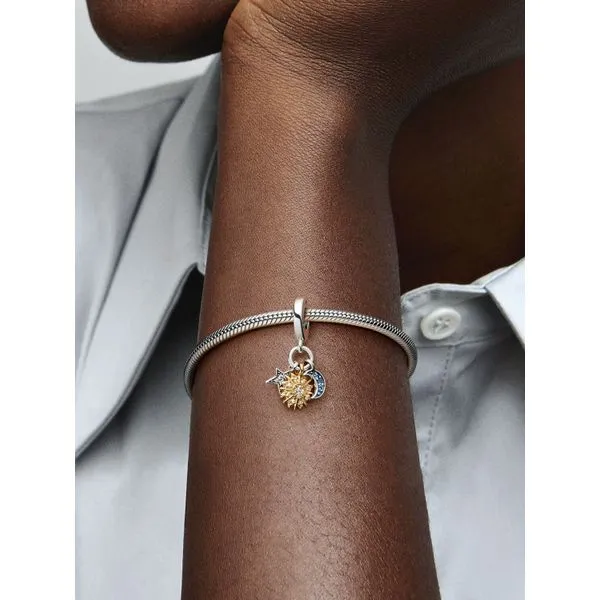 PANDORA 762676C01 Two-tone Celestial Triple Dangle Charm Image 2 Taylors Jewellers Alliston, ON
