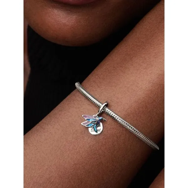 PANDORA 793746C01 Hummingbird Double Dangle Charm Image 2 Taylors Jewellers Alliston, ON