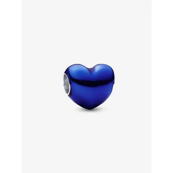 PANDORA 793337C05 Metallic Deep Blue Heart Charm Taylors Jewellers Alliston, ON