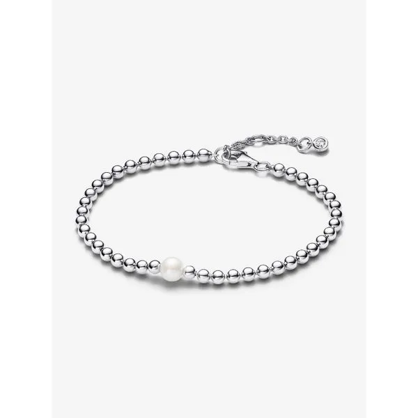 PANDORA 593173C01-18 Treated Freshwater Cultured Pearl & Beads Bracelet Taylors Jewellers Alliston, ON