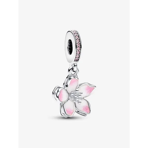 PANDORA 790667C01 Cherry Blossom Dangle Charm Taylors Jewellers Alliston, ON