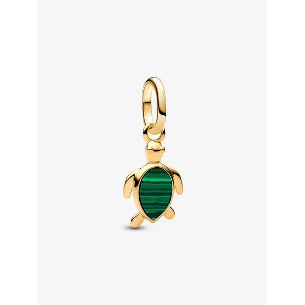 PANDORA 763823C01 Green Turtle Mini Dangle Charm Taylors Jewellers Alliston, ON