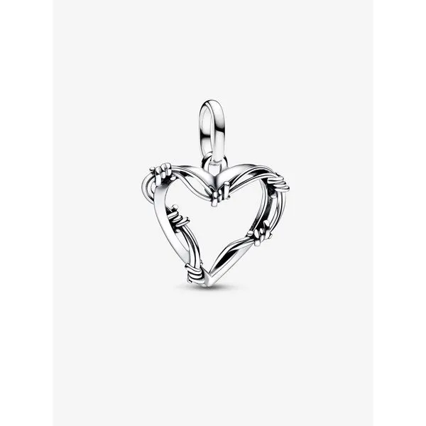 PANDORA 793449C00 Wire Heart Medallion Charm Taylors Jewellers Alliston, ON
