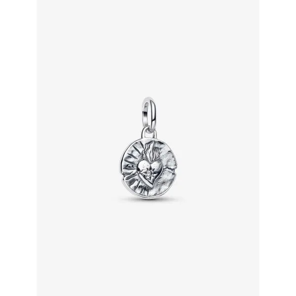 PANDORA 793975C01 Heart Medallion Charm