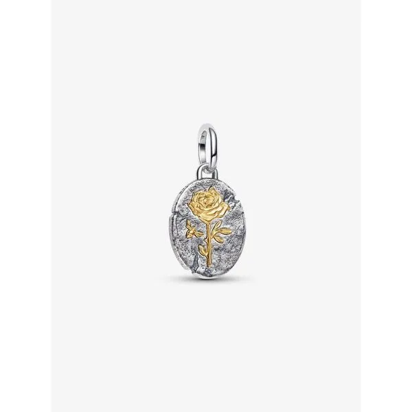 PANDORA 764087C00 Rose Medallion Charm