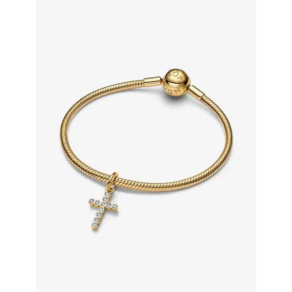 PANDORA 764063C01 Cross Dangle Charm With Cubic Zirconia Image 3 Taylors Jewellers Alliston, ON