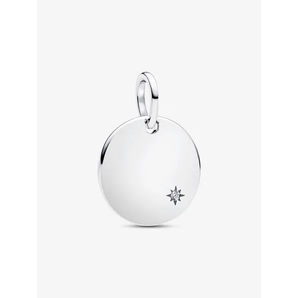 PANDORA 394012C01 Engravable Lab-Grown Diamond Tag Pendant Taylors Jewellers Alliston, ON