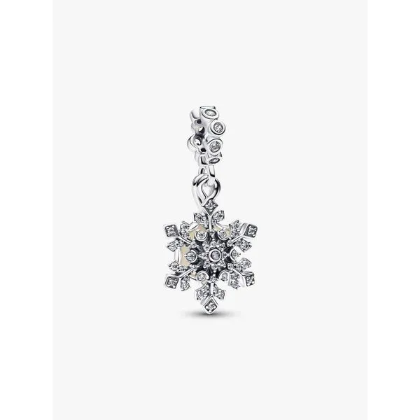 PANDORA 794142C01 Opalescent Snowflake Double Dangle Charm Taylors Jewellers Alliston, ON