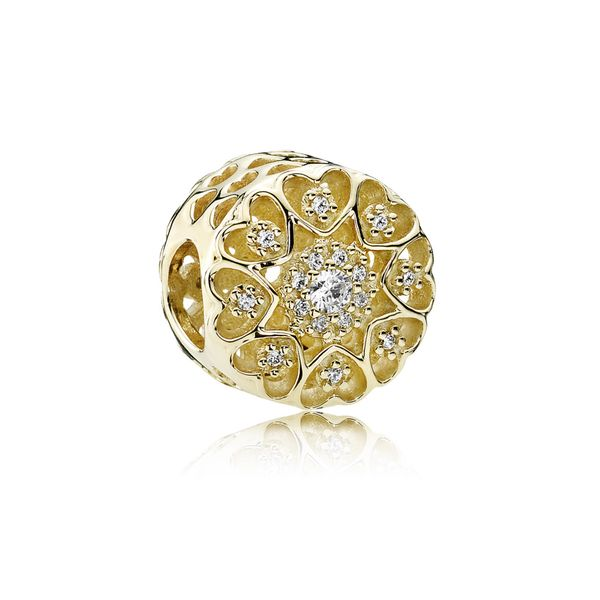 PANDORA 750841CZ Abstract charm in 14k with clear cubic zirconia Taylors Jewellers Alliston, ON